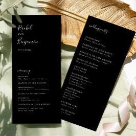 Black Wedding Ceremony Script Programma Elegant