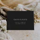 Black Wedding Envelope Adres Sjabloon