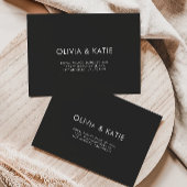 Black Wedding Envelope Adres Sjabloon