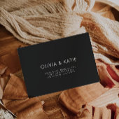 Black Wedding Envelope Adres Sjabloon