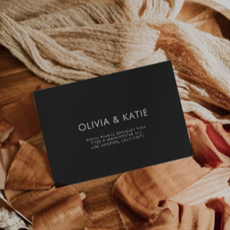 Black Wedding Envelope Adres Sjabloon