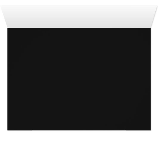 Black Wedding Minimalist Gereserveerde Bruid's Fam (Binenzijde Horizontaal (Onderkant))