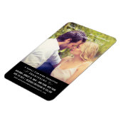 Black Wedding Movie Poster Photo Save the Date Magneet (Linkerzijde)