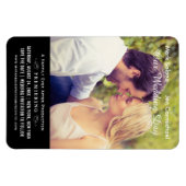 Black Wedding Movie Poster Photo Save the Date Magneet (Horizontaal)