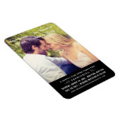 Black Wedding Movie Poster Photo Save the Date Magneet (Rechterzijde)