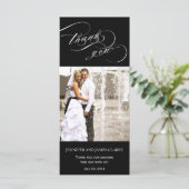 Black Wedding Photo Script Hartelijk dank (Staand voorkant)