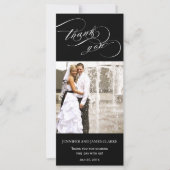 Black Wedding Photo Script Hartelijk dank (Voorkant)