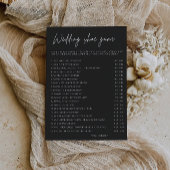 Black Wedding Shoe Game Sjabloon, Kaart