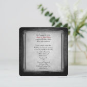 Black Wedding Vow Renewal Scroll Kaart (Staand voorkant)