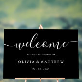Black Wedding Welkom Acryl Bord (Neutraal)