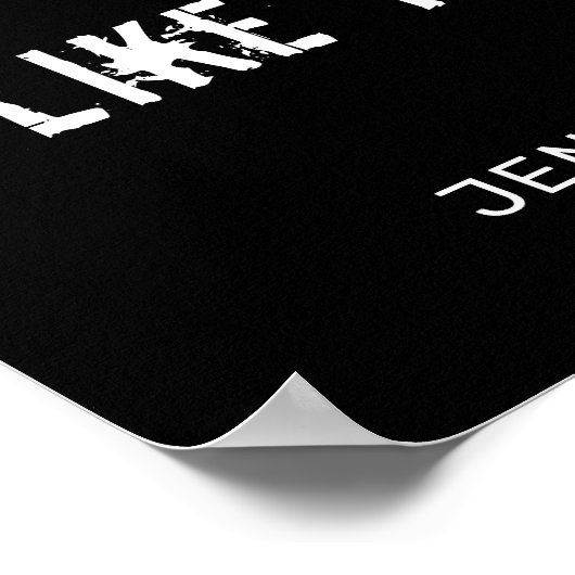 Black Weightlift Fitness Gym Poster (Hoek)