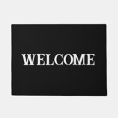 Black Welcome Doormat Deurmat (Voorkant)
