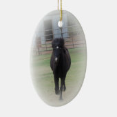 Black Welsh Pony Ornament (Rechts)