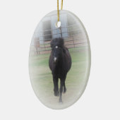 Black Welsh Pony Ornament (Links)