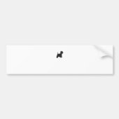 Black Westie Silhouette Bumpersticker (Voorkant)