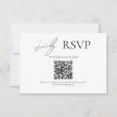 Black Where Forever Begins Wedding RSVP Kaarten (Voorkant)