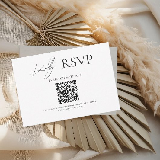 Black Where Forever Begins Wedding RSVP Kaarten