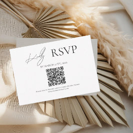 Black Where Forever Begins Wedding RSVP Kaarten Kaartje