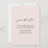 Black Whimsical Script 2023 Photo Afstuderen Kaart (Achterkant)