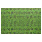 Black Whimsical-Stippen op groen Stof (Fat Quarter)