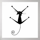 Black Whimsy Kat 10 Poster (Voorkant)