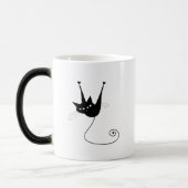 Black Whimsy Kat 1 Magische Mok (Links)
