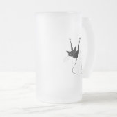 Black Whimsy Kat 1 Matglas Bierpul (Voorkant rechts)