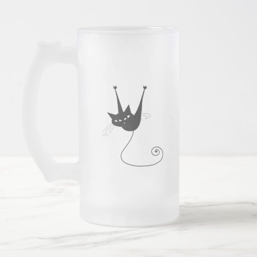 Black Whimsy Kat 1 Matglas Bierpul (Links)