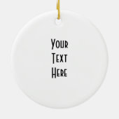 Black Whimsy Kat 2 Keramisch Ornament (Achterkant)