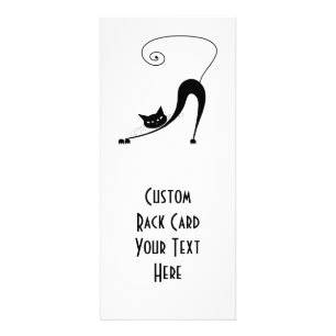 Black Whimsy Kat 2 Reclamekaart
