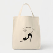 Black Whimsy Kat 2 Tote Bag (Voorkant)