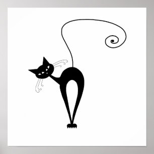 Black Whimsy Kat 3 Poster