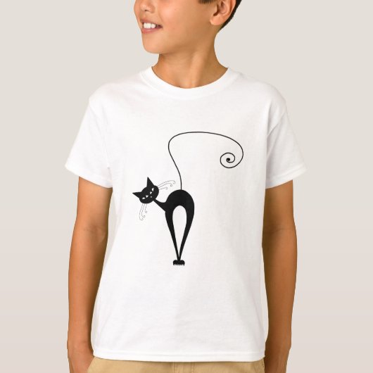 Black Whimsy Kat 3 T-shirt (Voorkant)