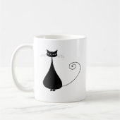 Black Whimsy Kat 4 Koffiemok (Links)