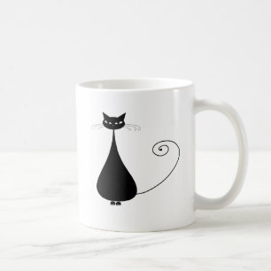 Black Whimsy Kat 4 Koffiemok