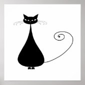 Black Whimsy Kat 4 Poster (Voorkant)