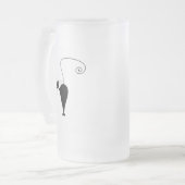 Black Whimsy Kat 5 Matglas Bierpul (Voorkant links)