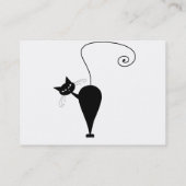 Black Whimsy Kat 5 Visitekaartje (Achterkant)