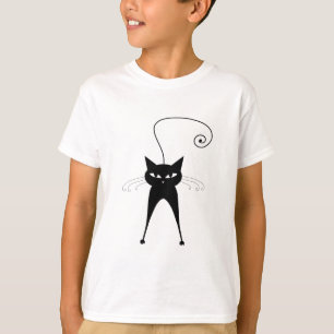 Black Whimsy Kat 6 T-shirt