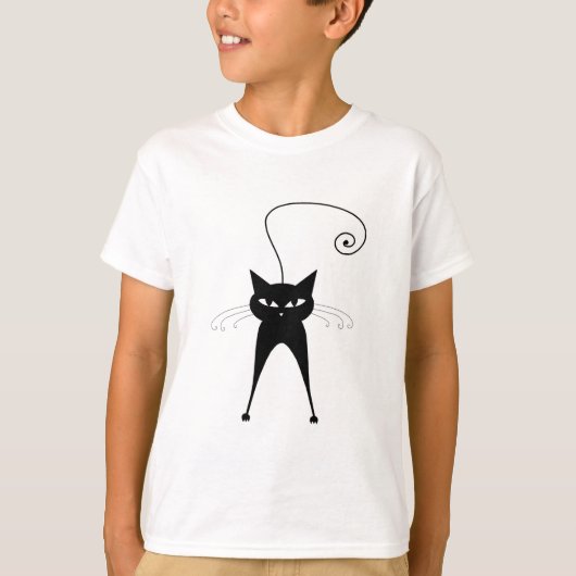 Black Whimsy Kat 6 T-shirt (Voorkant)