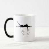 Black Whimsy Kat 7 Magische Mok (Links)