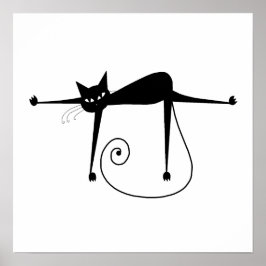 Black Whimsy Kat 8 Poster