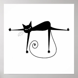 Black Whimsy Kat 8 Poster