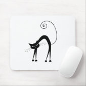 Black Whimsy Kat 9 Muismat (Met muis)