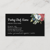 Black Whisk Rolling Pin Home Made Bakery Chef Visitekaartje (Achterkant)