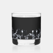 Black Whiskey Glass Monogram Sparkling Ice Cubes Whisky Glas (Links)