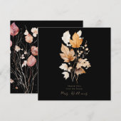 Black Whispers van Herfst Vrijgezellenfeest Dank I Kaart (Voorkant / Achterkant)