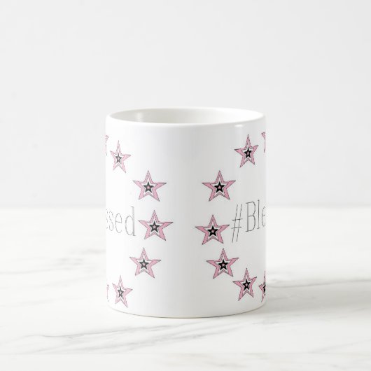 Black/White 11 oz Morphing Mok art van JShao (Center)