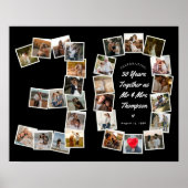 Black & White 30th Anniversary 30 fotocollage Poster (Voorkant)