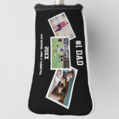 Black White 3 Photo Vaderdag Golfheadcover (Draai 90)